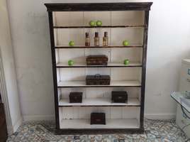 A Victorian painted bookcase