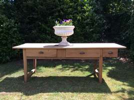 A French pine and cherry prep table
