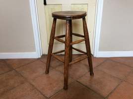 A Victorian tall kitchen stool