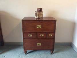 A small bedside campaign chest