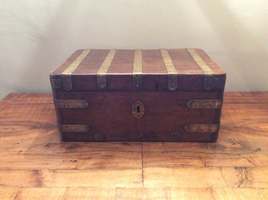 An early 19thC camphor strong box