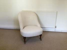 A Holland & Sons slipper/side chair