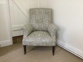 A 19thC French open armchair