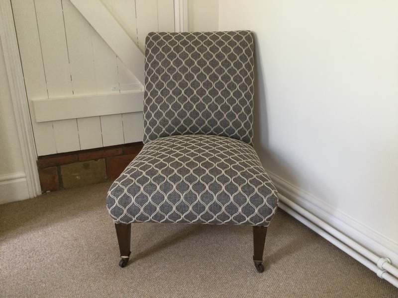 English late 19thc slipper chair