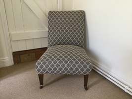 English late 19thc slipper chair