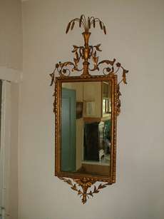  Ornate gilded pier mirror