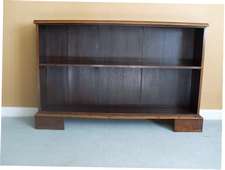 A rosewood low bookcase