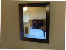 A 19thC gentlemans wall mirror